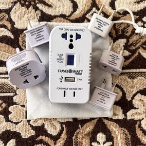 Travel Smart Voltage Converter with Plug Adapters